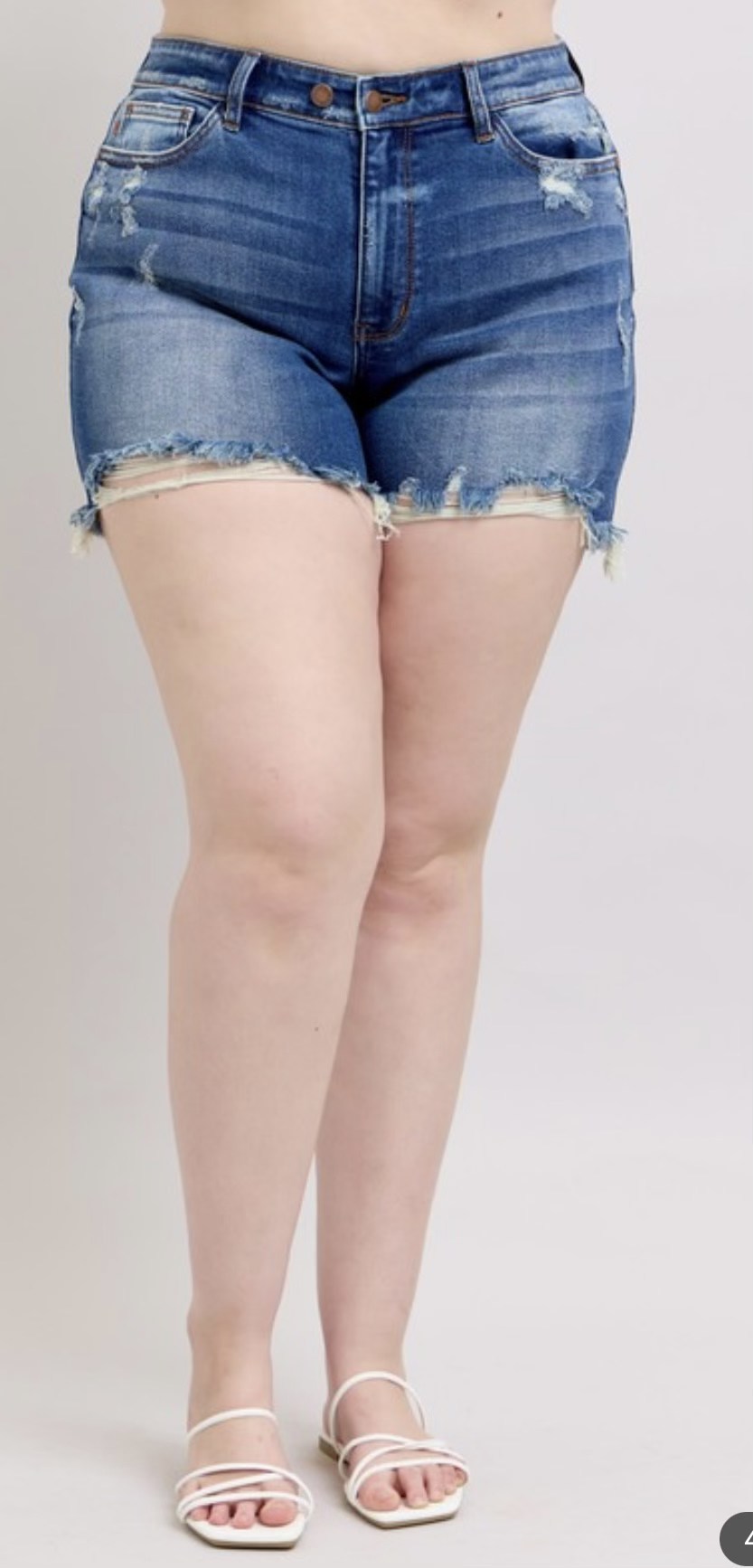 Judy Blue 2-Button Dad Shorts