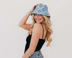 ✨ Diamond Print Bucket Hat